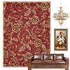 Tappeti Design Rettangolare Tappeto Pelo Corto 200 X 300 CM Fiori floreali europei e americani retrò alla moda bordeaux Tappeti Home Decorate Tappeti Home Morbida Carpets 200x300cm