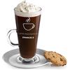 Maverton Bicchiere per latte macchiato, In vetro, Incisione personalizzata | 360 ml, Tazza per caffellatte, Cioccolata calda, Per compleanno, Per uomo, Per Lui, macchiato