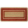 emmevi Zerbino Cocco Naturale Esterno Porta Entrata Retro Antiscivolo Tappeto Raschiafango mod.COCCO BORDO 40X80 BORDO'