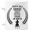 bubbleshirt Tazza Mug in ceramica moto - tutti gli uomini nascono uguali ma solo i migliori vanno in moto - idea regalo compleanno 11oz