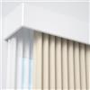 Misorat Installazione laterale integrata della pista del deflettore della scatola della tenda con rotaia scorrevole della pista della tenda, puleggia della scatola della ferrovia,White-140cm/55.1in/4.6ft