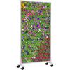 KÖNIGHAUS Pannello riscaldante decorativo Könighaus apparecchio da pavimento 1200 | 18-29 m², motivo: Aiuola fiorita, pannello riscaldante mobile, piedini, caldo in 2 minuti