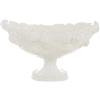 Blanc MARICLO Blanc Mariclò' Alzatina ovale con roselline rilievo ceramica bianca 25x16x16 cm