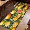 Generic Colore Arancione Tappeto cucina antiscivolo lavabile 50 x 200 cm Frutta, limoni, agrumi Tappeto passatoia lungo, tappeti runner e tappeto corridoio per ingresso