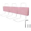 Froadp 150cm Lettino Laterale Anticaduta Sponda Letto Soft Pack per Bambini in Lino Ringhiere per Bambini Sponda Letto Portatile Regolabile in Altezza Protezione Bordo Letto per Lettino(Rosa Ciliegia)