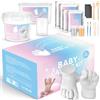 Taricor Kit Calco Mani e Piedi in 3D per Neonato, Taricor Kit per Stampi di Impronte del Bambino, Set Regalo in 3D, Ricordi, Souvenir, per Bambini o Neonati, Regali per il Baby Shower