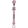 BABY J ART NOVITÁ Fettuccia IN SILICONE, per ciuccio personalizzata con nome, TOPOLINA ROSA CHIARO, BABYJART, lavabile,sicura per il bambino,compatibile con ciuccio MAM e CHICCO AZIENDA ITALIANA, MADE IN ITALY!