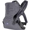 Chicco Easyfit Marsupio Neonati Ergonomico per Bebè e Bambini dalla Nascita a 9 Kg, Porta Bebè Semplice e Intuitivo da Indossare, Fronte Mamma e Fronte Strada, Supporto per Testa e Collo, Moon Grey