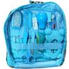 Pineeseatile Kit per toelettatura per bambini, Kit sanitario e per toelettatura per bambini Aspiratore nasale Tagliaunghie Set di spazzole per capelli Cura della pulizia quotidiana del neonato 13 pezzi/set, Stile