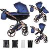 Junama Passeggino Diamond Fluo 2in1 3in1 4in1 (01 - blu, 2in1)
