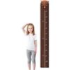 Generic Grafico di crescita in legno per parete, righello per misurare l'altezza della parete della casa - Righello per altezza della parete della stanza dei bambini per bambini, ragazzi, ragazze