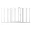 Safetots Cancelletto per Scale a Pressione con Chiusura Automatica, 147cm - 154cm, Bianco, Cancelletto a Chiusura Automatica per Bambini, Barriera di Sicurezza per Bambini