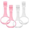 DOITOOL Anelli Per Tirare Su Il Bambino: 4 Maniglie Per Box Per Bambini Piccoli Accessori Per Box Per Aiutare A Stare In Piedi E A Camminare Strumento Per Neonati (2 Rosa + 2)