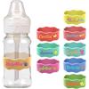 DUOYUN 4 PCS Etichette Personalizzate per Biberon per l'asilo Nido, Etichette Per Bottiglie d'acqua, Bande di Nome in Silicone Personalizzate, per Bambini Tazze Cinghie di Presa - Lavabile - Riutilizzabile