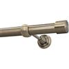 HDTL Kit Bastone per Tende in metallo 25mm Ottone Antico Montaggio a Muro 480 cm Zoya