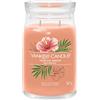 Yankee Candle Signature Candela Profumata, Brezza Tropicale in Giara Grande, Candele di Miscela di Cera di Soia Lunga Durata, Regalo per le Donne