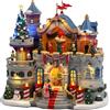 LEMAX Edificio in movimento e musica Santa's Castle Gala in resina H24.5 x 27.5 x 17 cm