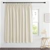 PONY DANCE Tenda Oscurante Cameretta Bambino Moderne per Soggiorno Larghe Tende Termiche Isolanti per Interni con Fettuccia 1 Pezzo 280x175 CM, Beige Chiaro