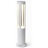 damastoreitalia Lampioncino LED da Giardino 60 cm 12W 600LM Luce Calda 3000K IP65 Paletto Luminoso da Esterno in Alluminio per Vialetti Giardino Cortile Illuminazione Moderna Bianco