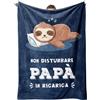 Niyewsor Regalo Papa, Regalo Papa Compleanno, Flanella Coperta 130 x 150cm | Idee Regalo per Papa, Regali Festa del Papà Natale per la Papa da Figlia e Figlio