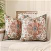 Miuyunya Federe Cuscini Divano Bohémien Copricuscini Divano Moderna Motivo Boho Mandala Tribale Fodera per Cuscino con Cerniera Invisibile per Soggiorno Camera da Letto Soggiorno Estivo (Set di 2, 40x40 cm)