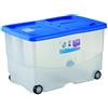 Stefanplast Vasco Scatola con Coperchio e Ruote, Plastica, Colori Assortiti