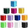 Suo Long Cordoncino per la creazione di braccialetti, 12 rotoli di filo di nylon satinato da 1,5 mm, per bracciali, filo di seta per perline a coda di topo, per kumihimo, collane, macramè, portachiavi