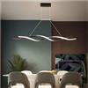 DVTFRUI Lampada A Sospensione A LED, Dimmerabile Luce Pendente Creativo, Spirale Design Lampadario per Telecomando da Tavolo da Pranzo, Soggiorno Cucina Modern Home Soffitto Lampade,47.2 inch/120cm