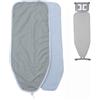 DAQXYH Copri ASSE Ferro da Stiro Argento per ASSE da Stiro 100x42cm 110x45cm 120x44cm 132x50cm Copriasse da Stiro Universale Copertina Ricambio Facile Stiratura(120x44cm(47x17in))