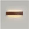 Elksdut Applique da Parete a LED a Striscia Lunga, lampade da Parete Moderne in Noce, Illuminazione da Parete su e Giù per Interni per corridoi di corridoio Camera da Letto Soggiorno, 3 modalità di