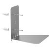 Umbra 330632-560 Mensola Invisibile per Libri Grande, in Metallo, 14x18x17 cm, Argento