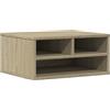vidaXL Supporto Stampante Rovere Sonoma 49x40x22,5cm Legno Multistrato, Tavolo per Stampante, Organizer per File, Supporto per Stampante con portaoggetti