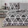 Buymax® Copripiumino Matrimoniale 200x200 100% Cotone 3 Pezzi Copripiumino - Set Biancheria da Letto 200 x 200cm 2 x Federa 80x80cm, Copripiumino Renforcé ÖKO-TEX con Cerniera