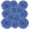 PATIKIL 20cm 24cm 30cm Pompon Carta Velina, 12Pz Palline Fiori di Carta Pom Poms Dimensioni Assortite per Decorazioni Sfondo per Matrimoni Addio Nubilato Feste Compleanno, Blu Navy