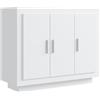vidaXL Credenza Bianca 92x35x75 cm in Legno Multistrato