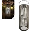 Gadgy Lanterna Solare da Esterno Effetto Rattan - Singola Lampada LED da Giardino Impermeabile - Luce Solare Decorativa da Appendere o da Tavolo per Balcone, Terrazza, Patio