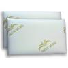 cuscini fiber - 2 Cuscini Memory Foam 11cm, Cuscini Letto Matrimoniale Ortopedici con Fodera in Aloe Vera Sicura per la Pelle, Guanciale Letto Made in Italy, Cuscino Antiacaro Anallergico