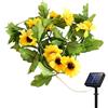 Genérico Ghirlanda Di Di Girasole - Catena Di Con Torce Di Girasole In Rattan | Luce LED Decorativa, Per Matrimonio, Compleanno, Camera Da, Giardino, Ecologico