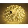 Crylight Tubo di Natale a Led 20 Metri Bianco Caldo idoneo con Cotroller con 8 giochi di luci