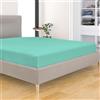 BANZAII TEXTILE INNOVATOR ONLINE Banzaii Lenzuolo sotto con Angoli Invernale Felpato in Flanella Anti-Pilling 100% Cotone Tinta Unita Una Piazza e Mezza 110/120 x 200 cm Verdino