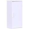 Relaxdays Armadietto pensile per Bagno, 2 Scomparti, HxLxP: 62 x 30 x 21 cm, ripiano Regolabile, Slim, MDF, Bianco