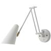 SANGPAO Decorazione domestica moderna Lampada da parete con braccio oscillante industriale vintage con interruttore dimmerabile Lampada da lettura a parete con braccio lungo dorato Lampada da parete c