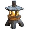 Manhegari Lanterna Di Pagoda Statua Da Giardino Pagoda Giapponese In Pietra Lanterna Giapponese Esterna Per Giardini Lampade Solari Decorative Per Decorazioni Da Patio