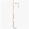B·LED BARCELONA LED Lampada da terra in legno e alluminio Natural Wood.
