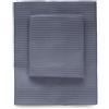 Bellora Set Asciugamano Viso e Ospite 1+1 in nido d'ape 100% Cotone con balza (Avio)