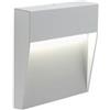 Sovil Faretto Segnapassi a Semi Incasso da Esterno a LED Piccolo Sovil Geo Square Bianco