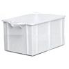 Giganplast 2600M/BI - Diamant - Contenitore Sovrapponibile senza coperchio, Bianco, 50x40x25 cm