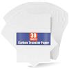 PSLER 30 fogli di carta carbone bianca per trasferimento per arte del legno bruciato, carta, tela e altre superfici per artigianato artistico formato A4, dimensioni: 21 x 30 cm
