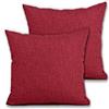 Cieffepi Home Collections Federa Copricuscino MULTICOLOR (Set 2 Federe 40x40 cm, Rosso)