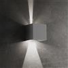 Ai Lati Lights Ai Lati Cubetto Lampada da Parete Applique Biemissione LED 6W 389lm 3000K Interno Esterno IP54 - Grigio